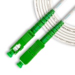 SatelliteSale 디지털 SC/APC 광섬유 싱글 모드 패치 OFNR OFNP 케이블 심플렉스 2.9mm O.D. 화이트 코드 2m 1.8m : 벤자송 몰