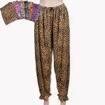 쾌적하고 위생적인 스프사 소재 레오파드 여성 9부 홈웨어 파자마 수면바지 부드러운잠옷 보들보들한 선물 : 해피 한스