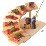 스시 계단 플레이팅 횟집 회접시 요리 사시미 이자카야 일식집 5층 정사각형 일체형 : 토토네 정직상점