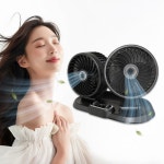 360도 USB 차량용 선풍기 소형선풍기 차량 리예 용서큘레이터 용USB선풍기 듀얼 용냉풍기 : 텐글로우