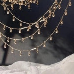 수제 악세서리 금속 재료 광택 중국풍 끈 드래그 1. 실버 화이트 지르콘 구리 체인 20cm H0044 : 오더박스47호점