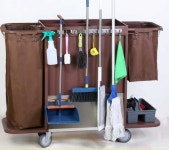 모텔청소카트 세탁물 객실 이동차 대차 짐수레 그레이 수레 (일반모델) 특가 단면 (4인치 일반휠) : 에스쓰리엠