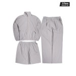 오프그리드 OFFGRID [SET] 나일론 와샤 셔링 자켓 셋업(3P)-그레이 : 에코이지마켓