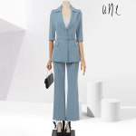 윈 une [SET][77까지][벨트set]뉴트로칼라7부자켓+팬츠SET : une 윈