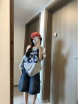 비스듬한 원숄더 그레이 긴팔 반팔 투웨어 슬림핏 맨투맨 회색 : 샤인인터내셔널