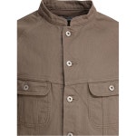 논네이티브 브라운 버튼 클로저 스탠드 칼라 재킷 NN J4603 SAND : 어도어럭스