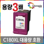 INK-C180XL 칼라대용량 호환 잉크 SL-J1770FW  INK-C180XL 칼라대용량 호환 잉크 SL-J1770FW SL-J1665 SL-J1663 SL-J1660 C180 : 흑미
