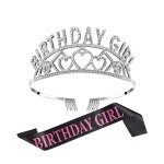 생일 티아라 왕관 파티 어깨 띠 소품 생일 공주 머리 : 돈립마켓