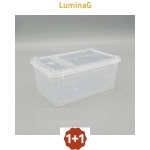 1+1 파충류 사육장 곤충 거북이 도마뱀 달팽이 밀웜 투명 플라스틱 집 C3형 : 루미나골드1