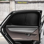 자동차 블랙 정보 보호 차양 자동 자외선 단열 커버 인테리어 1. Rear Windshield : 블루47호점