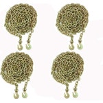 4 팩 38 x 20 G70 용접 강철 견인 체인 바인더 타이다운 플랫베드 트럭 트레일러 6600파운드 작업 하중 제한 : 뉴솔루션