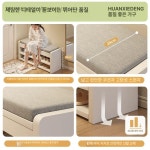 현관 신발장벤치 수납 벤치 정리장 럭셔리 벤치신발장 운계 설송 화이트 26x30x68cm : 오픈모먼트