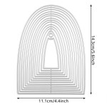 라벨 태그 금속 절단 다이 엠보싱 컷 카드 만들기 스크랩북 공예 1. 1 : 블루47호점