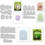 라벨 태그 금속 절단 다이 엠보싱 컷 카드 만들기 스크랩북 공예 1. 1 : 블루47호점