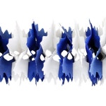 파티 가랜드 장식 생일파티 블루 앤 화이트 파티용 장식용 : 땅드레스