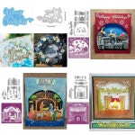 크리스마스 클로스 사슴 금속 절단 다이 나무 엠보싱 컷 카드 제작 스크랩북 1. H1704 : 블루21호점