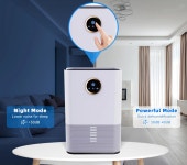 제습기 1.2L 대형 물탱크 최대 80m² 커버 가정 침실 사무실 주방 : chsua1267