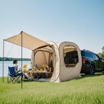 전천후 팝업 자동차 텐트 4인용 방수 SUV 및 트레일러 텐트    다기능 접이식 디자인의 자동 배포 캐노피 : 챔프재이