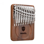 24 키 반음계 칼림바 엄지 피아노 C 톤 호두 나무 씨앗 전문 Mbira : 깜부몰3821