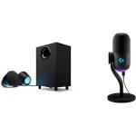 로지텍 G560 PC 게이밍 스피커 예티 GX 다이나믹 RGB 마이크 블랙 : 모던컬렉션