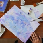 캔버스 아크릴 화 데코레이션 DIY 백드롭 페인팅 4color 예술작품 : 땅드레스