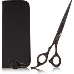 14cm5.5인치 왼손잡이 헤어 커팅 가위 프로페셔널 - 일본 440A 이발소... 손잡이가 있는 마이크로 베벨 엣지 블랙 왼쪽 14cm5.5인치 : 레릭02