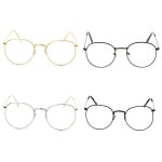 빈티지 안경 둥근 프레임 스펙터클 옵트 맑은 1. Black : 에이치에스라이프몰29호점