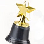 별모양 미니트로피 상패 학교행사 어린이집 포상용 시상식 금색 작은사이즈 : 미생북