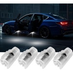 카이리야드 4Pcs 자동차 도어 라이트 로고 프로젝터, 인피니티 Q506070 G2537 QX5056607080 M253537 FX3537 EX25354550, 밝은 3D 섀도... 