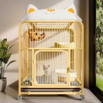 고양이 케이지 대형 철장 블랙 고양이케이지 철제 화이트 캣타워 : hahamarket