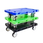 평판 카트 이삿짐 받침대 4륜 평행 두꺼움 스테킹 삼각 손으로당기기 컨베이어 농장 기중기 : 프리미엄 셀렉트