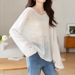 와이드패턴홀니트_A5M0136 : KARRA