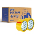 OPP 박스테이프 중포 투명 50m 50개 : 복희복