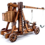 Toystub 3D 퍼즐 모형 소장 조립 성인용 DIY 목재 트레뷰셋 과학 제작 키트 모델 투석기 엔지니어링 선물 : 월드써니