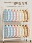 철제 스탠드 행거 옷장 무볼트 선반 조립식 옷걸이 크림 화이트 60cmx180cm : 트렉라이프