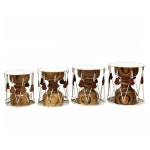 전통 소가죽 장구 국악 공연 반주 사물놀이 장구채 풀세트 난타북 풍물놀이 1.0 자높고 낮은 북채리본붉은 비단 : 분소컴퍼니