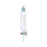 Kimax 키맥스 29040F 125 유리 계량 이중 눈금 추가 깔때기 PTFE 스톱콕 포함 125mL 용량 : 부자고래10호점
