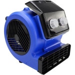 에어 무버 냉방 및 환기용 HP 1000 CFM 카펫 건조기 1 4 송풍 각도 4개 포함 휴대용 바닥 송풍기 팬 3단 조절 타이밍 기능 가정용 상업용 16피... 