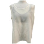 실크 민소매 티 여 66/77 J4198 : 스카이빈티지