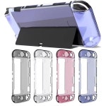 Limentea 크리스탈 케이스 PC 보호 커버 스위치 OLED 콘솔 쉘 교체 투명 빨강 Clear Red : 부자고래10호점