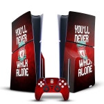 헤드 케이스 디자인 라이선스 리버풀 축구 클럽 YNWA 아트 비닐 스티커 게이밍 스킨 데칼 커버 소니 플레이스테이션 5 PS5 슬림/프로 디스크... 