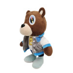 동물 곰돌이 판다 졸업식 학사모 대형 애착 인형 키링 굿즈 Kawaii Kanye 드롭 아웃 베어 테디 플러시 장난감 West 졸업 소프트 홈 룸 장식... 