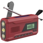 Karlak 효도 라디오 휴대용 어르신 감성 AM FM 비상 손잡이 3 in 1 LED 플래시 4500mAh 파워뱅크 구조 산악 등반 모험용 : 부자고래 7호점
