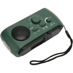 Generic 효도 라디오 어르신 감성 휴대용 태양광 비상 AM FM 5V 등산 캠핑용 녹색 : 부자고래 7호점