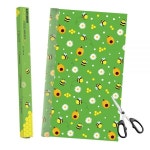 밀랍 식품 랩 1미터 롤 33 x 99cm(13 39인치) 재사용 가능한 친환경 지속 보관 샌드위치 치즈 과일 빵 간식용 292693 : 이노파인드4