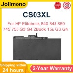 HP EliteBook 840 850 755 745 G3745 850 755 G4ZBook 15u G3 G4 HSTNN-IB6Y HSTNN-DB6U 용 CS03XL 노트북 배터리 : 글로벌박스샵