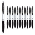 자바펜 제트라인 온 볼펜 0.7mm, 검정, 12개 검정 × 12개 : 카리스광클