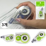 바르네 수정테이프 펜타입 화이트 볼펜지우개 (5mm x 8M 3개) : 모두 도매