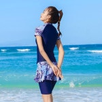 수영복 여성 스커트 반팔 5부 선탠 바캉스 수영복 k25 : 심쿵 목성지점