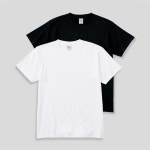 [2PACK] 14수 7.4oz 헤비웨이트 라운드 오버핏 무지 반팔 티셔츠720541 블랙/블랙 : GLOWBOX-3